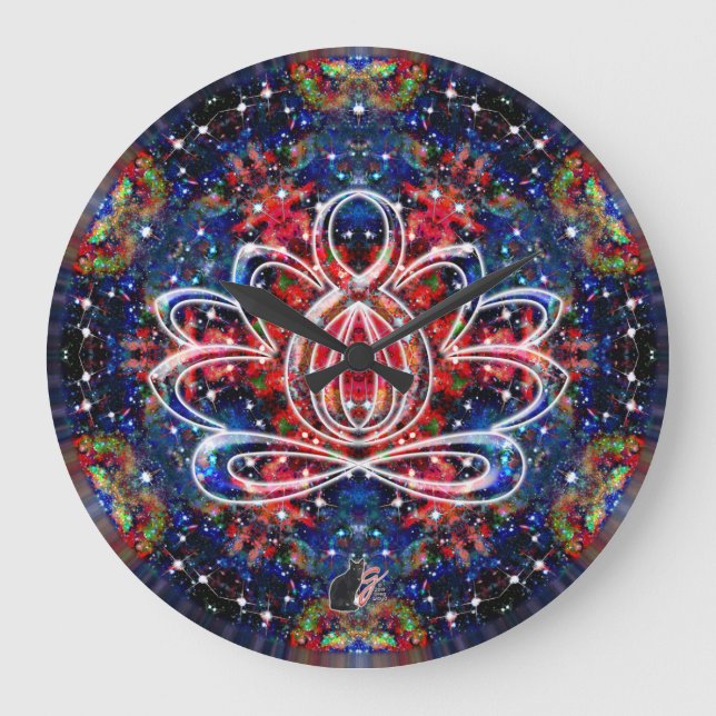 Reloj Zen Lotus de centelleo (Anverso)