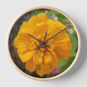 Reloj Zinnia Flower Photo Wall Clock