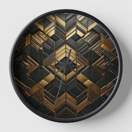 Reloj Zwart Goud Retro Klok