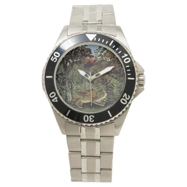 Relojes artísticos de León de Hambre de Rousseau (Anverso)