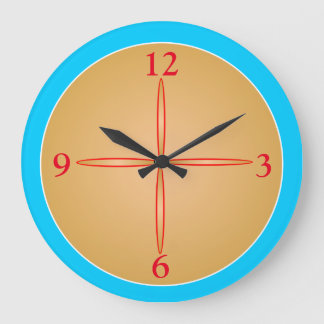 Relojes Azul/Agua Simplistas con centro Dorado