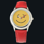 Relojes Cute Smile<br><div class="desc">Imagen original de freepik.com (usada con licencia),  modificada por mí. Ver mi tienda para más artículos con emoticonos.</div>