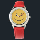 Relojes Cute Smile<br><div class="desc">Imagen original de freepik.com (usada con licencia),  modificada por mí. Ver mi tienda para más artículos con emoticonos.</div>