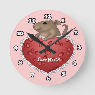 Relojes de amor de ratón corazón