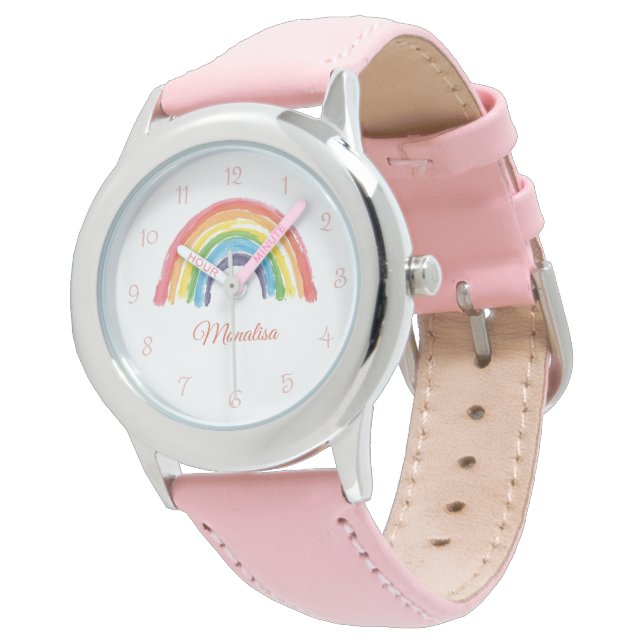 Relojes de arcoíris lindos para niños de jardín de (Angular)