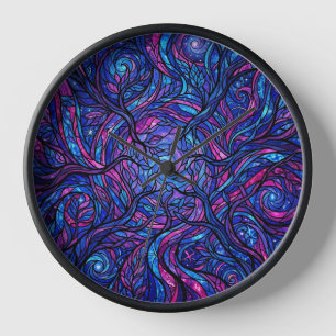 Relojes de Arte con Doscubierta de Bosque Púrpura 