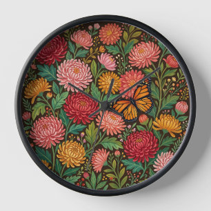 Relojes de Arte de Crisantemo Monarca en Colores A
