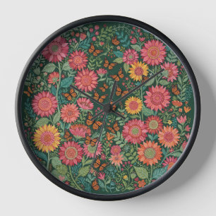 Relojes de Arte de Girasoles Caprichosos Abstracto