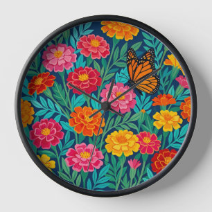 Relojes de arte de gouache abstracto de marigold m