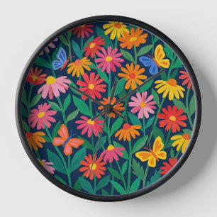 Relojes de arte de margaritas mariposas Matisse ab