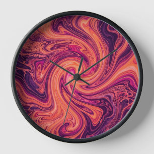 Relojes de arte de puesta de sol de galaxia abstra