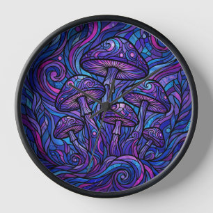 Relojes de Arte de Racimo de Hongos Abstractos Cós