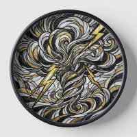 Relojes de arte de ráfaga de nube dorada de tormen