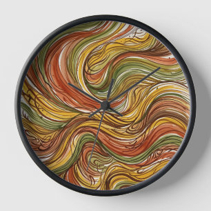 Relojes de Arte de Tinta Tono Tierra Duna Desértic