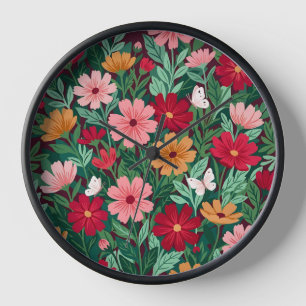 Relojes de Arte Flores Mariposas Cosmos Abstractos