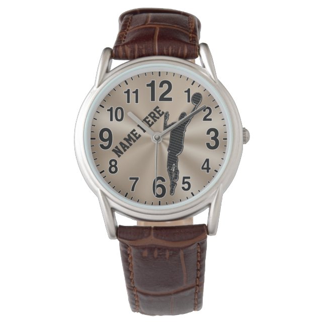 Relojes de baloncesto personalizados para hombres (Anverso)