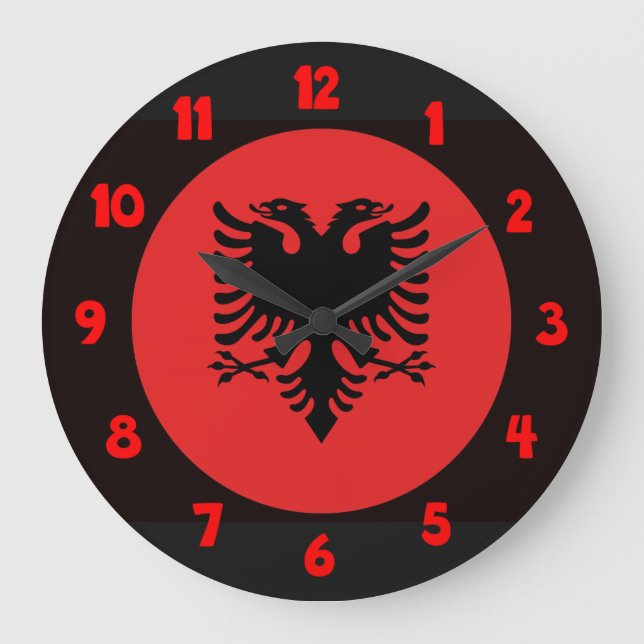 Relojes de bandera albanesa (Anverso)