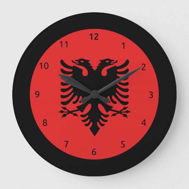 relojes de bandera albanesa (Anverso)