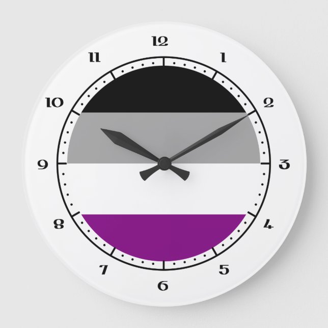 Relojes de bandera de asexualidad (Anverso)