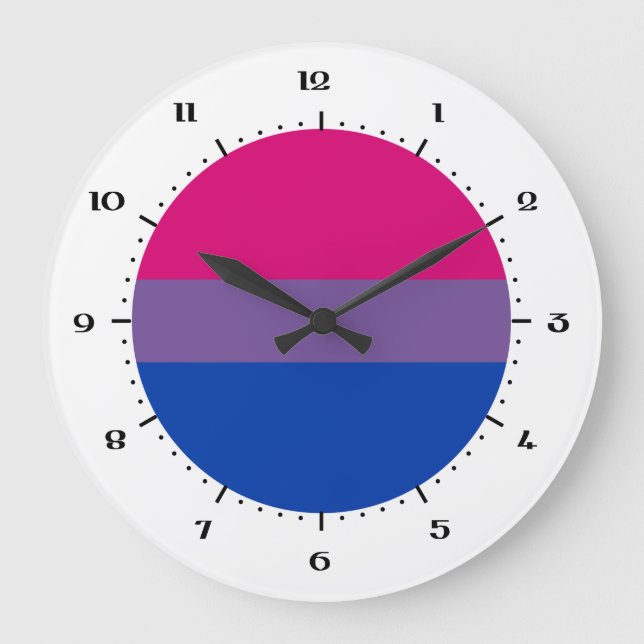 Relojes de bandera de bisexualidad (Anverso)