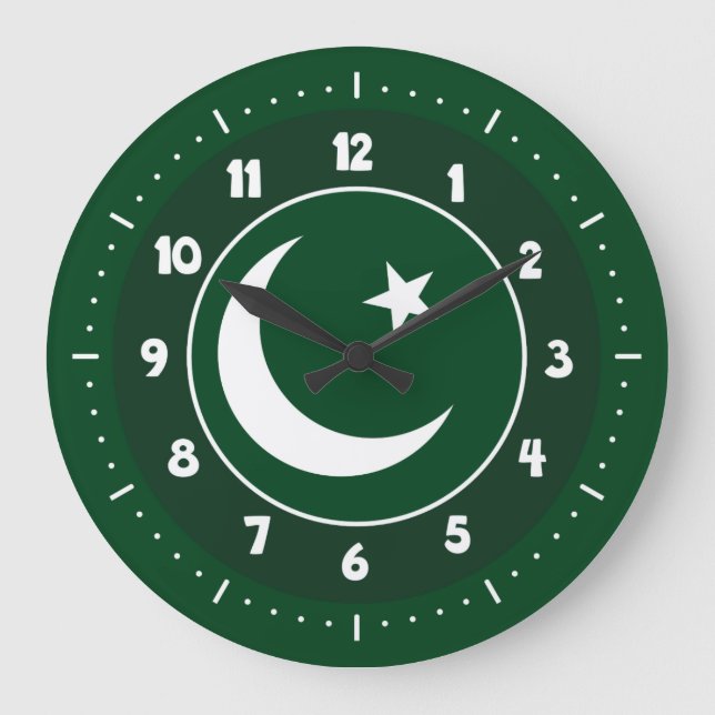 Relojes de bandera de Pakistán (Anverso)