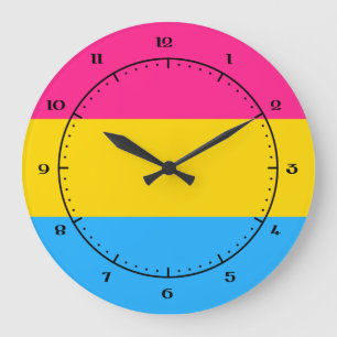 Relojes de bandera de pansexualidad