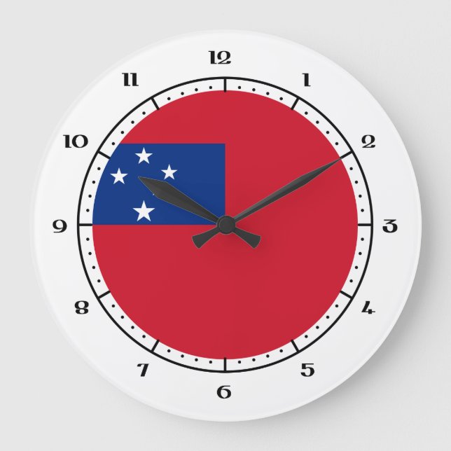 Relojes de bandera de Samoa (Anverso)