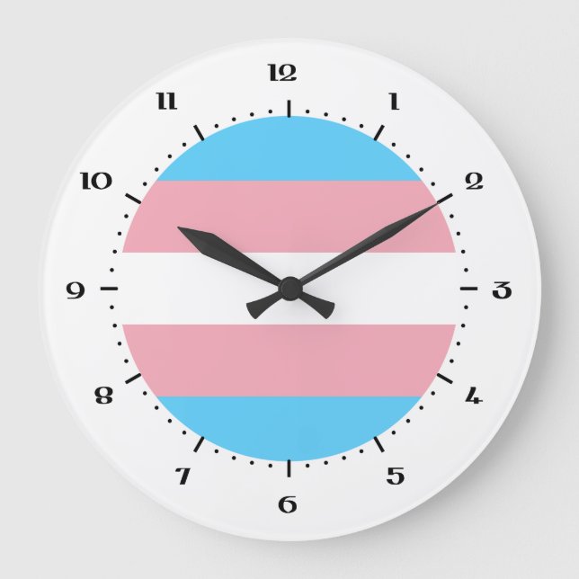 Relojes de bandera transgénero (Anverso)