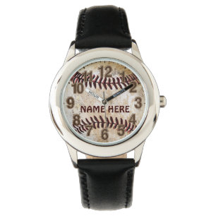 Relojes de béisbol personalizados para niños