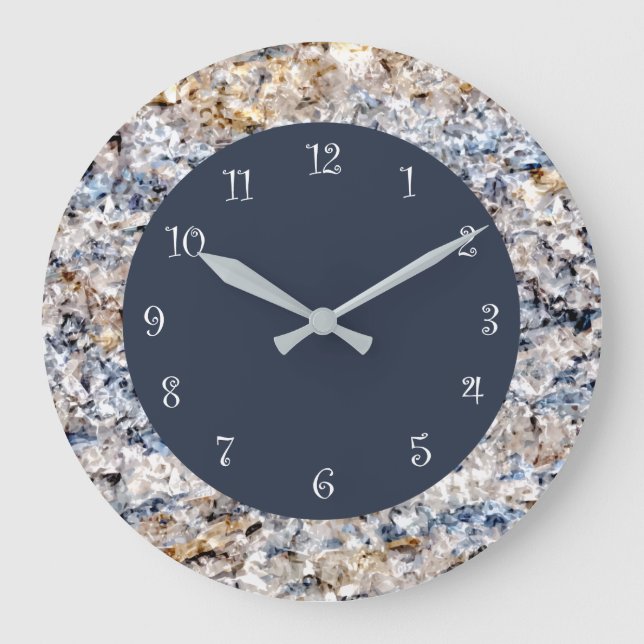 Relojes de cocina de piedra de mármol azul (Anverso)