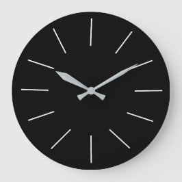 Relojes de cocina lisos negros con números blancos
