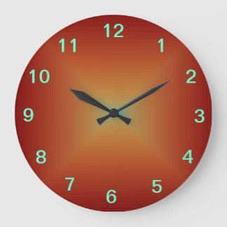 Relojes de cocina >Plain Deep Burnt Orange