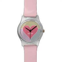 Relojes de encargo del monograma del modelo del