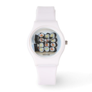 Relojes de encargo del monograma del sushi