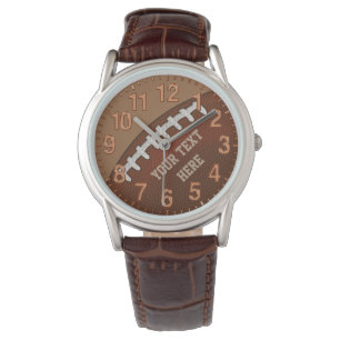 Relojes de fútbol de cuero personalizados