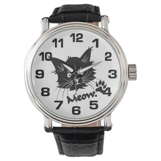 Relojes de gato negros (Anverso)