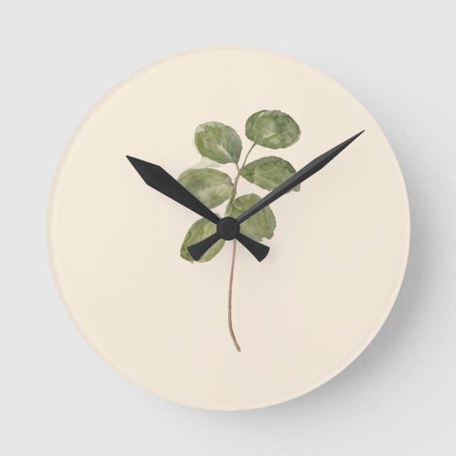 Relojes de hoja de eucalipto botánico prensado vin (Anverso)