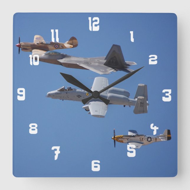 Relojes de la imagen de los aviones/de los jets de (Anverso)
