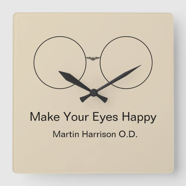 Relojes de la oficina del optometrista del (Anverso)