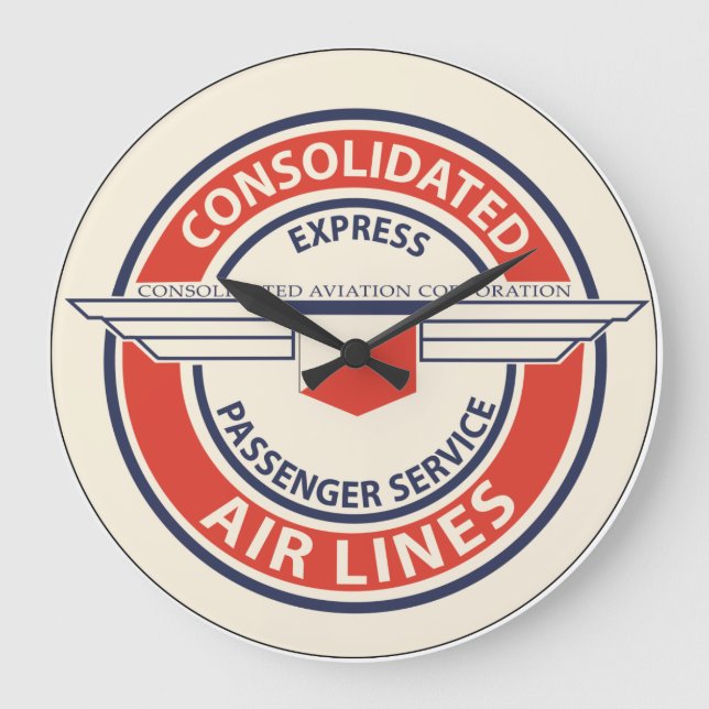 Relojes de logotipo de Consolidated Airlines (LRG  (Anverso)