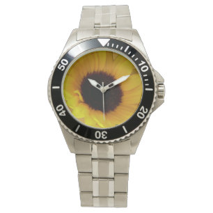 Relojes de muñeca de girasol clásicos de Sunflower