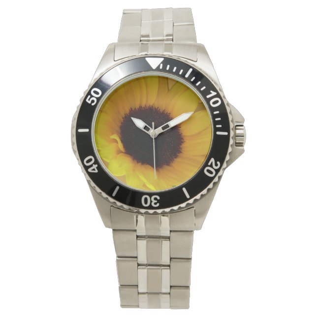 Relojes de muñeca de girasol clásicos de Sunflower (Anverso)