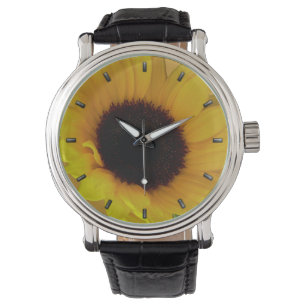 Relojes de muñeca de girasol clásicos de Sunflower