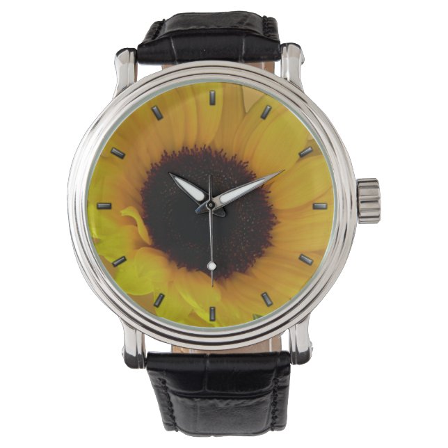 Relojes de muñeca de girasol clásicos de Sunflower (Anverso)