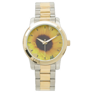Relojes de muñeca de girasol clásicos de Sunflower