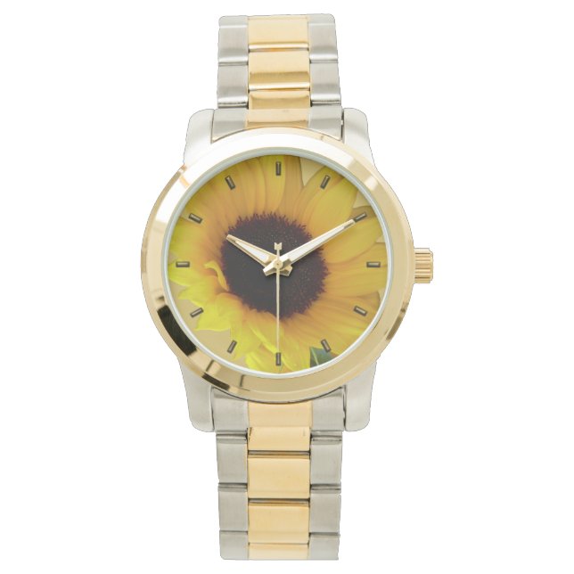 Relojes de muñeca de girasol clásicos de Sunflower (Anverso)
