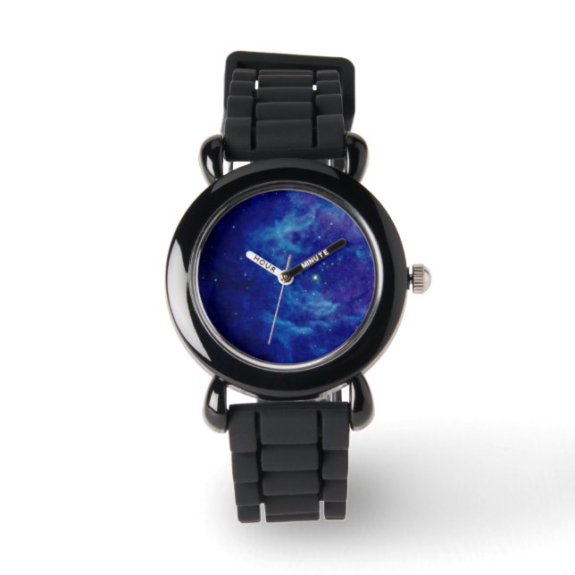 Relojes de nebulosa azul de zafiro (Front)