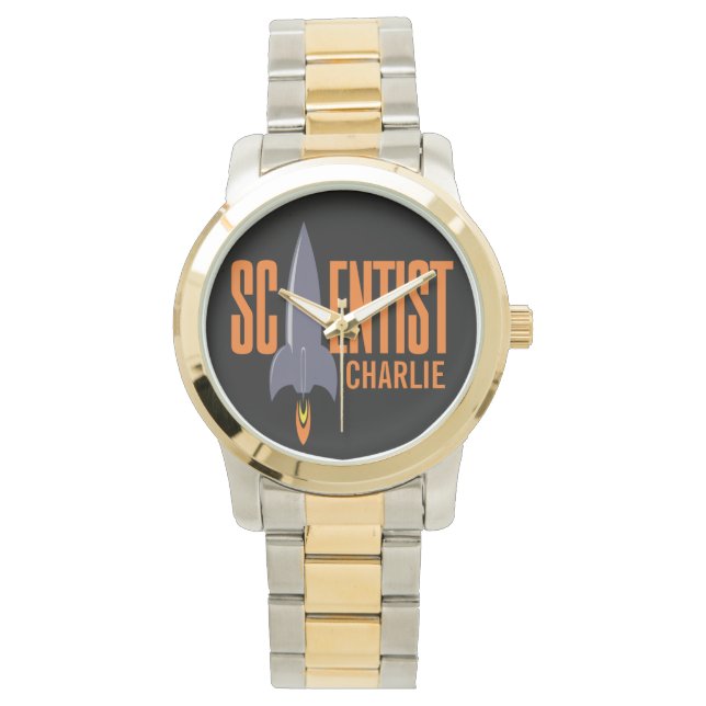 Relojes de nombres personalizados de Rocket Scient (Anverso)