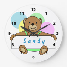 Relojes de oso de peluche personalizados