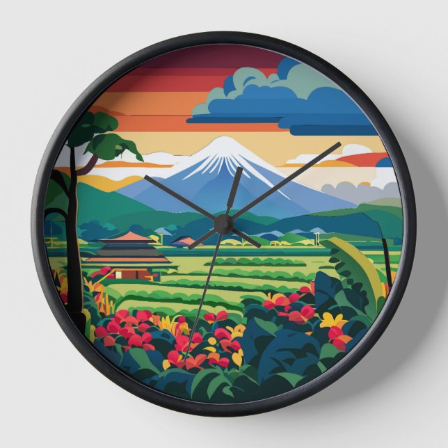 relojes de paisaje de ubud bali indonesia (Anverso)